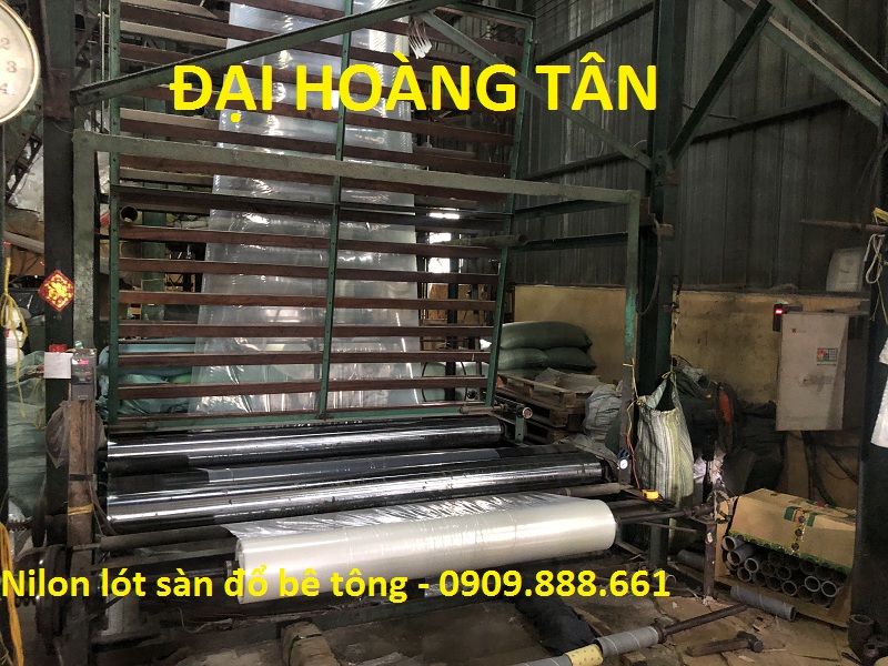 nilon lót sàn đổ bê tông